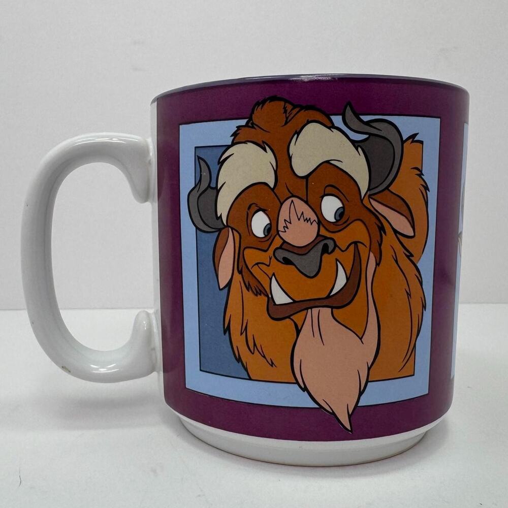 Beauty and the Beast "Beast" Mug Disney Store 12oz Coffee Cup Vintage 1990s